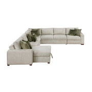 8548*6SCACCLA (6)5-Piece Sectional with Reversible Chaise, Pull-out Bed, Hidden Storage and Click Motion Back - 8548*6SCACCLA
