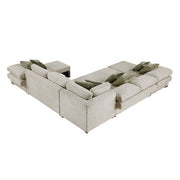 8548*6SCACCLA (6)5-Piece Sectional with Reversible Chaise, Pull-out Bed, Hidden Storage and Click Motion Back - 8548*6SCACCLA