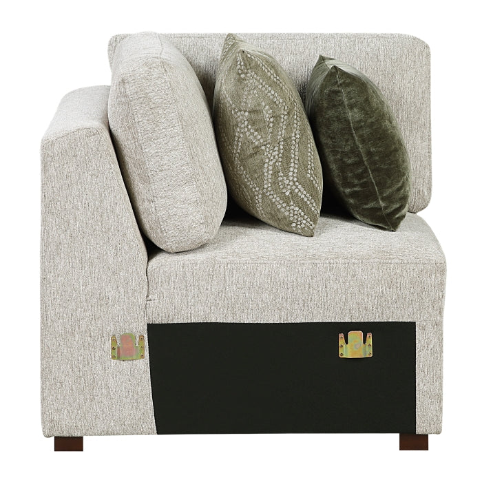 8548*6SCACCLA (6)5-Piece Sectional with Reversible Chaise, Pull-out Bed, Hidden Storage and Click Motion Back - 8548*6SCACCLA