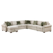 8548*6SCACCLA4 (6)5-Piece Sectional with Reversible Chaise, Pull-out Bed, Hidden Storage and Click Motion Back - 8548*6SCACCLA4
