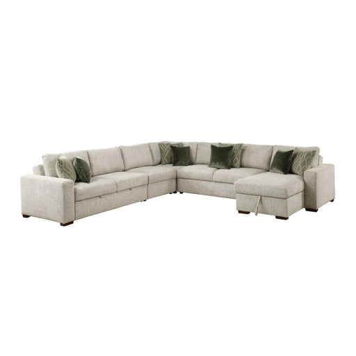 8548*6VC2ACR2ACLACA (6)5-Piece Sectional with Reversible Chaise and Pull-out Bed - 8548*6VC2ACR2ACLACA