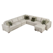 8548*6VC2ACR2ACLACA (6)5-Piece Sectional with Reversible Chaise and Pull-out Bed - 8548*6VC2ACR2ACLACA