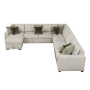 8548*6VC2ACR2ACLACA (6)5-Piece Sectional with Reversible Chaise and Pull-out Bed - 8548*6VC2ACR2ACLACA