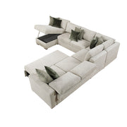 8548*6VC2ACR2ACLACA (6)5-Piece Sectional with Reversible Chaise and Pull-out Bed - 8548*6VC2ACR2ACLACA