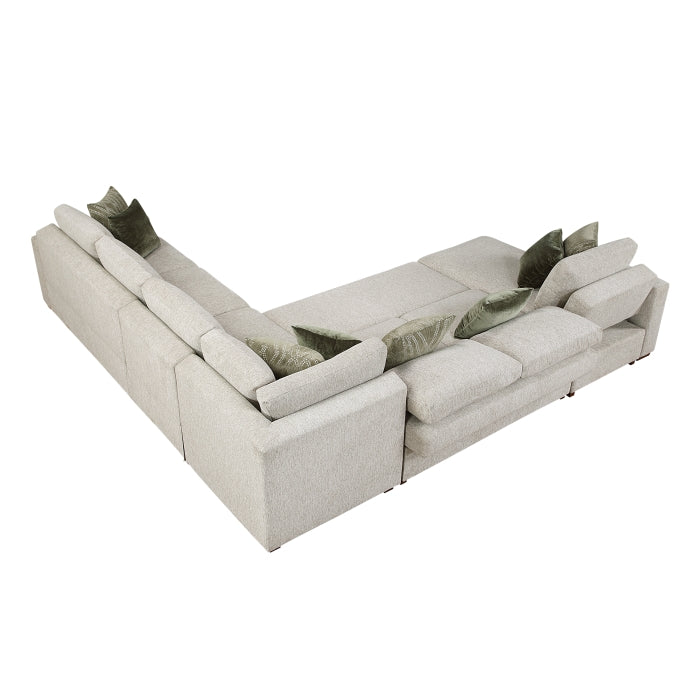 8548*6VC2ACR2ACLACA (6)5-Piece Sectional with Reversible Chaise and Pull-out Bed - 8548*6VC2ACR2ACLACA