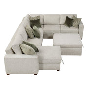 8548*6VC2ACR2ACLAOT (6)5-Piece Sectional with Reversible Chaise, Pull-out Bed and Ottoman - 8548*6VC2ACR2ACLAOT