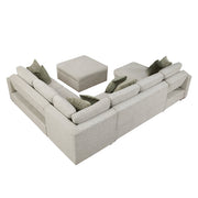 8548*6VC2ACR2ACLAOT (6)5-Piece Sectional with Reversible Chaise, Pull-out Bed and Ottoman - 8548*6VC2ACR2ACLAOT