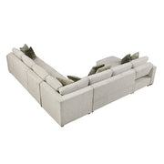 8548*6VCCR22AACA (6)5-Piece Sectional with Convertible and Reversible Chaise,  Hidden Storage, Click Motion Back - 8548*6VCCR22AACA