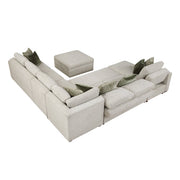 8548*7VC2ACR2ACLACAOT (7)6-Piece Sectional with Reversible Chaise, Pull-out Bed and Ottoman - 8548*7VC2ACR2ACLACAOT