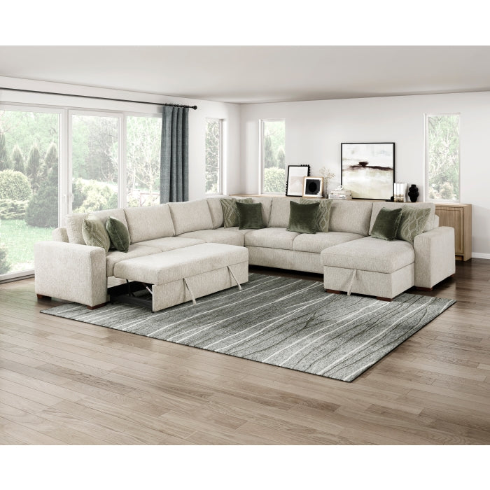 8548-VCCL Convertible Armless Storage Chaise with Click Motion Back - 8548-VCCL