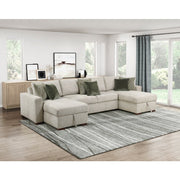 8548-VCCL Convertible Armless Storage Chaise with Click Motion Back - 8548-VCCL