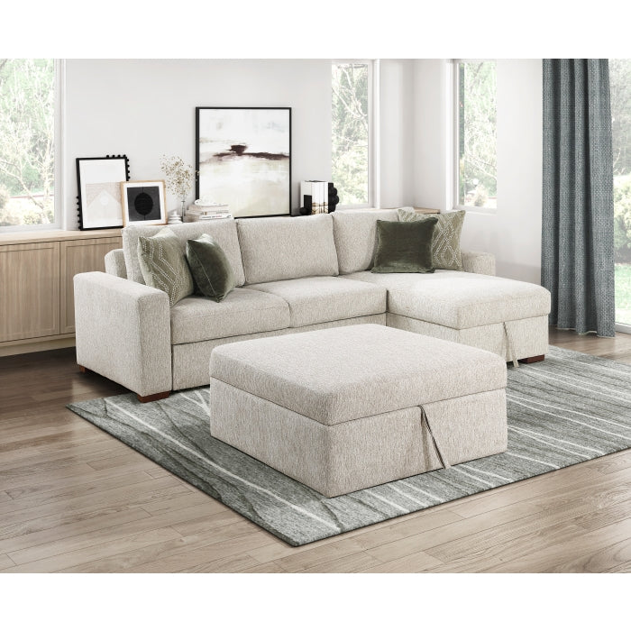 8548-VCCL Convertible Armless Storage Chaise with Click Motion Back - 8548-VCCL