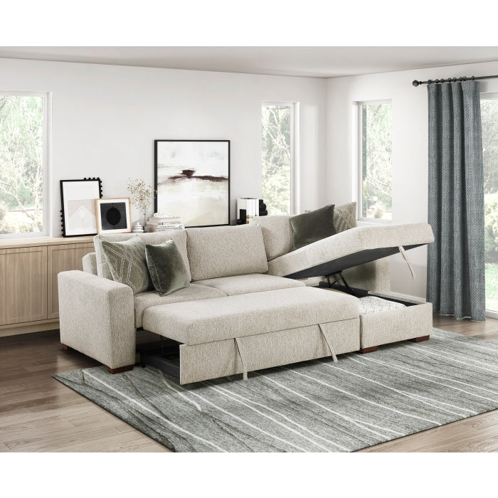 8548-VCCL Convertible Armless Storage Chaise with Click Motion Back - 8548-VCCL