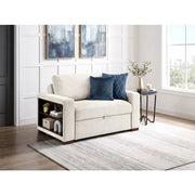 8548BE-215ACLA2* (2)Convertible Chair and Half with Pull-out Bed, Click Motion Back, Two Arms with Shelves and Charging Ports - 8548BE-215ACLA2*