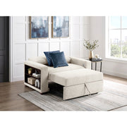8548BE-215ACLA2* (2)Convertible Chair and Half with Pull-out Bed, Click Motion Back, Two Arms with Shelves and Charging Ports - 8548BE-215ACLA2*