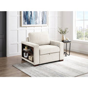 8548BE-2ACCLA2* (2)Convertible Chair with Pull-out Bed, Click Motion Back, Two Arms with Shelves and Charging Ports - 8548BE-2ACCLA2*
