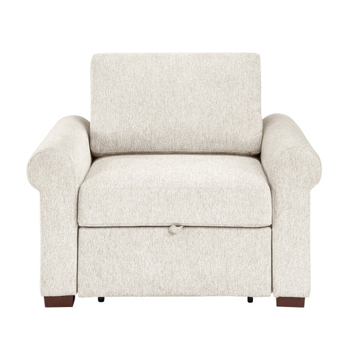 8548BE-2ACCLA4* (2)Convertible Chair with Pull-out Bed, Click Motion Back and Two Roll Arms - 8548BE-2ACCLA4*