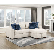 8548BE*3VC15ACLA (3)2-Piece Sectional with Reversible Chaise, Pull-out Bed and Hidden Storage, Click Motion Back - 8548BE*3VC15ACLA