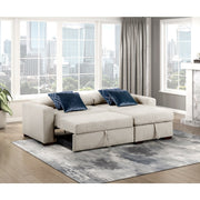 8548BE*3VC15ACLA (3)2-Piece Sectional with Reversible Chaise, Pull-out Bed and Hidden Storage, Click Motion Back - 8548BE*3VC15ACLA