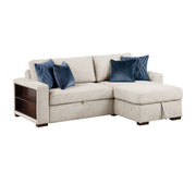 8548BE*3VC15ACLA2 (3)2-Piece Sectional with Reversible Chaise, Pull-out Bed and Hidden Storage, Click Motion Back - 8548BE*3VC15ACLA2