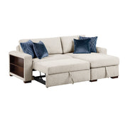 8548BE*3VC15ACLA2 (3)2-Piece Sectional with Reversible Chaise, Pull-out Bed and Hidden Storage, Click Motion Back - 8548BE*3VC15ACLA2