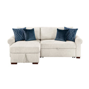 8548BE*3VC15ACLA4 (3)2-Piece Sectional with Reversible Chaise, Pull-out Bed and Hidden Storage, Click Motion Back - 8548BE*3VC15ACLA4