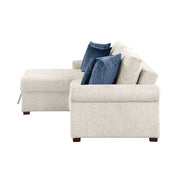 8548BE*3VC15ACLA4 (3)2-Piece Sectional with Reversible Chaise, Pull-out Bed and Hidden Storage, Click Motion Back - 8548BE*3VC15ACLA4