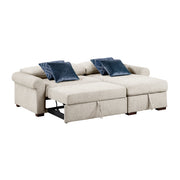 8548BE*3VC15ACLA4 (3)2-Piece Sectional with Reversible Chaise, Pull-out Bed and Hidden Storage, Click Motion Back - 8548BE*3VC15ACLA4