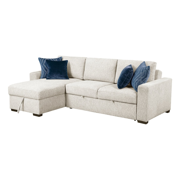 8548BE*3VC2AA (3)2-Piece Sectional with Convertible and Reversible Chaise,  Hidden Storage, Click Motion Back - 8548BE*3VC2AA