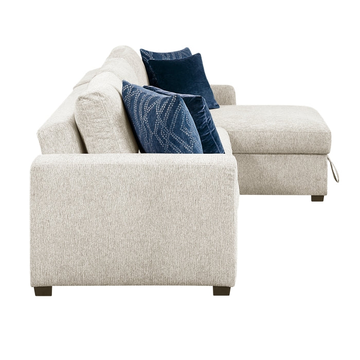 8548BE*3VC2AA (3)2-Piece Sectional with Convertible and Reversible Chaise,  Hidden Storage, Click Motion Back - 8548BE*3VC2AA