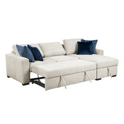 8548BE*3VC2ACLA (3)2-Piece Sectional with Reversible Chaise, Pull-out Bed and Hidden Storage, Click Motion Back - 8548BE*3VC2ACLA