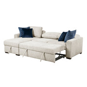 8548BE*3VC2ACLA (3)2-Piece Sectional with Reversible Chaise, Pull-out Bed and Hidden Storage, Click Motion Back - 8548BE*3VC2ACLA