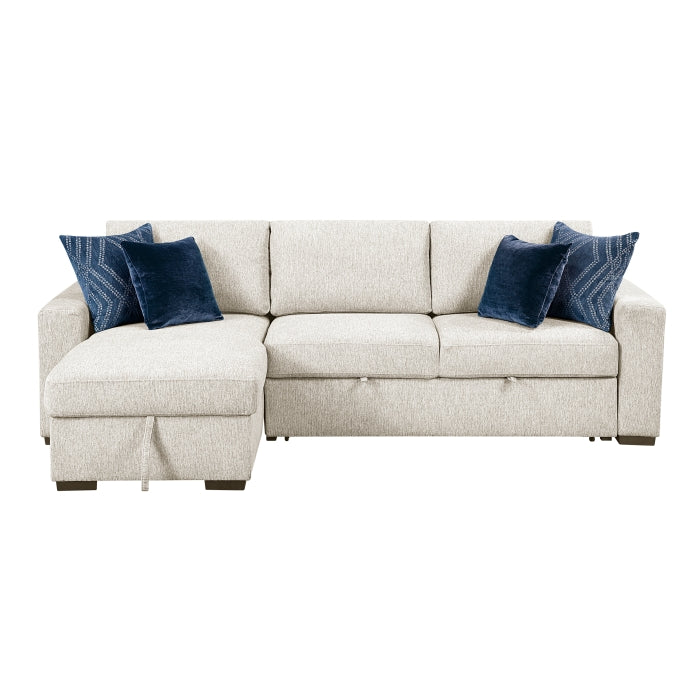 8548BE*3VC2ACLA (3)2-Piece Sectional with Reversible Chaise, Pull-out Bed and Hidden Storage, Click Motion Back - 8548BE*3VC2ACLA