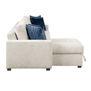 8548BE*3VC2ACLA (3)2-Piece Sectional with Reversible Chaise, Pull-out Bed and Hidden Storage, Click Motion Back - 8548BE*3VC2ACLA