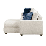 8548BE*3VC2ACLA (3)2-Piece Sectional with Reversible Chaise, Pull-out Bed and Hidden Storage, Click Motion Back - 8548BE*3VC2ACLA