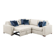 8548BE*4SC15ACLA (4)3-Piece Sectional with Pull-out Bed and Click Motion Back - 8548BE*4SC15ACLA