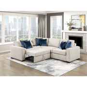 8548BE*4SC15ACLA (4)3-Piece Sectional with Pull-out Bed and Click Motion Back - 8548BE*4SC15ACLA