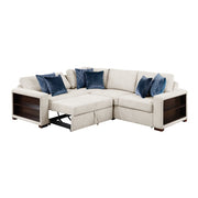 8548BE*4SC15ACLA2 (4)3-Piece Sectional with Pull-out Bed and Click Motion Back - 8548BE*4SC15ACLA2