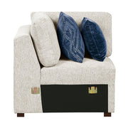 8548BE*4SC15ACLA2 (4)3-Piece Sectional with Pull-out Bed and Click Motion Back - 8548BE*4SC15ACLA2