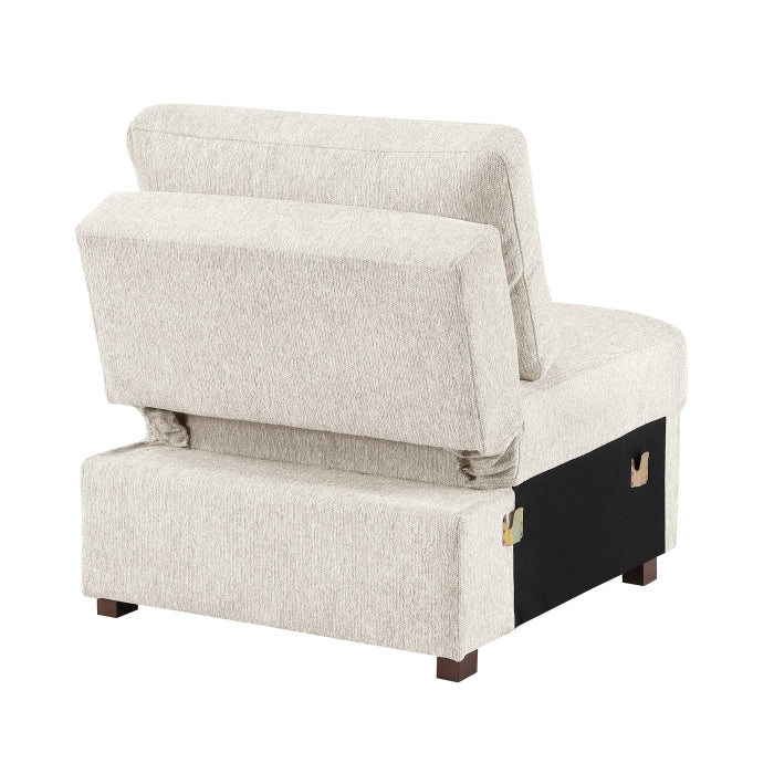 8548BE*4SCACCLA (4)3-Piece Sectional with Pull-out Bed and Click Motion Back - 8548BE*4SCACCLA