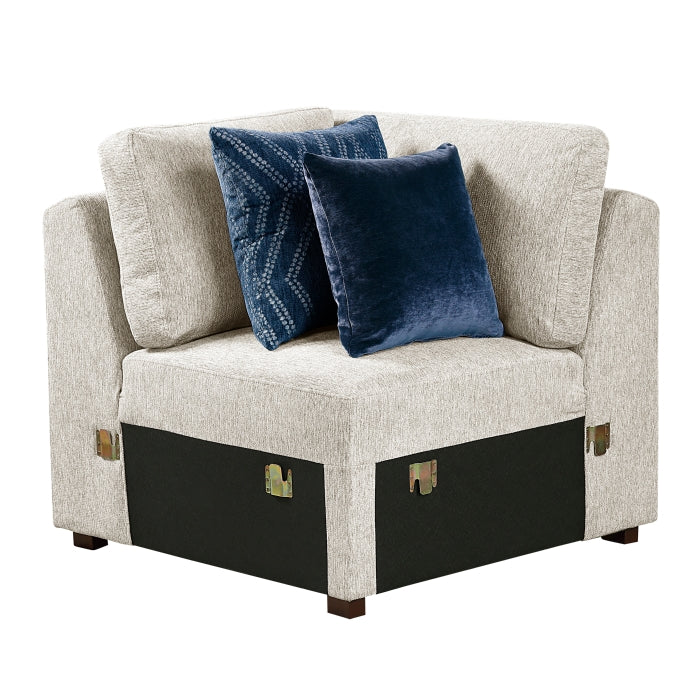 8548BE*4SCACCLA2 (4)3-Piece Sectional with Pull-out Bed and Click Motion Back - 8548BE*4SCACCLA2