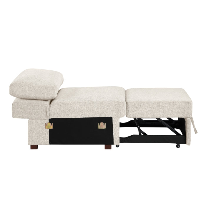 8548BE*4SCACCLA4 (4)3-Piece Sectional with Pull-out Bed and Click Motion Back - 8548BE*4SCACCLA4