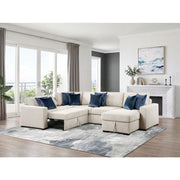 8548BE*5SC15ACLA (5)4-Piece Sectional with Reversible Chaise, Pull-out Bed, Hidden Storage and Click Motion Back - 8548BE*5SC15ACLA