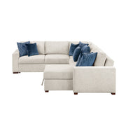 8548BE*5SC15ACLA (5)4-Piece Sectional with Reversible Chaise, Pull-out Bed, Hidden Storage and Click Motion Back - 8548BE*5SC15ACLA