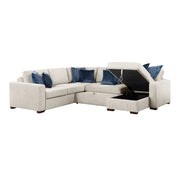 8548BE*5SC15ACLA (5)4-Piece Sectional with Reversible Chaise, Pull-out Bed, Hidden Storage and Click Motion Back - 8548BE*5SC15ACLA