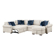 8548BE*5SC15ACLA4 (5)4-Piece Sectional with Reversible Chaise, Pull-out Bed, Hidden Storage and Click Motion Back - 8548BE*5SC15ACLA4