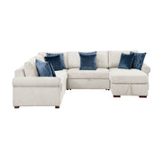 8548BE*5SC15ACLA4 (5)4-Piece Sectional with Reversible Chaise, Pull-out Bed, Hidden Storage and Click Motion Back - 8548BE*5SC15ACLA4
