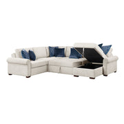 8548BE*5SC15ACLA4 (5)4-Piece Sectional with Reversible Chaise, Pull-out Bed, Hidden Storage and Click Motion Back - 8548BE*5SC15ACLA4
