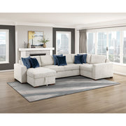 8548BE*5VC2ACLCRACA (5)4-Piece Sectional with Reversible Chaise, Pull-out Bed and Hidden Storage - 8548BE*5VC2ACLCRACA