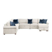 8548BE*6SC15ACLA4 (6)5-Piece Sectional with Reversible Chaise, Pull-out Bed, Hidden Storage and Click Motion Back - 8548BE*6SC15ACLA4